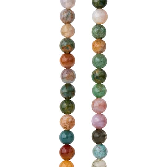 12 Pack: Multicolor Round Fancy Jasper Beads, 6mm by Bead Landing&#x2122;